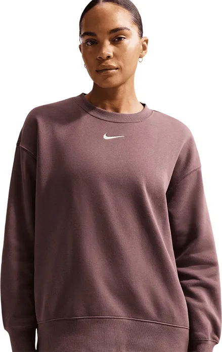 週刊誌 H1910 Свитшот Nike W NSW PHNX FLC OS LONG CREW (FZ4270-502) купить за