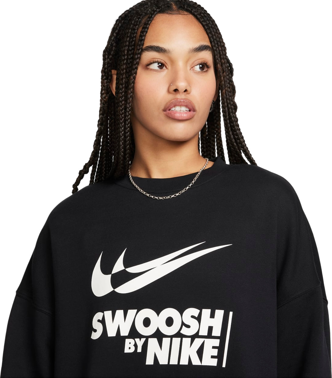Лонгслив Nike W Nsw Flc Os Crew Gls