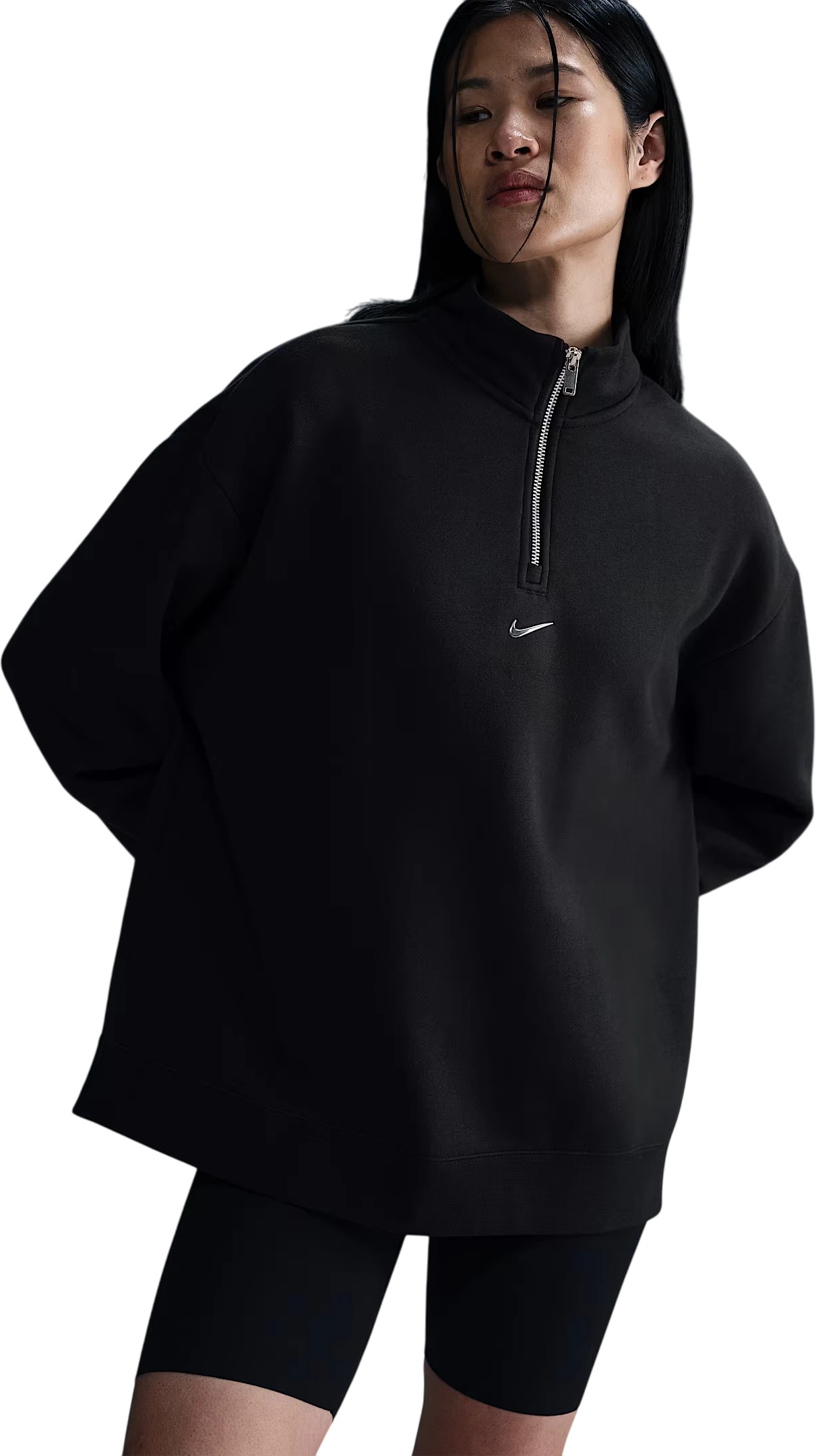 Толстовка Nike W Nsw Flc Qz Gls