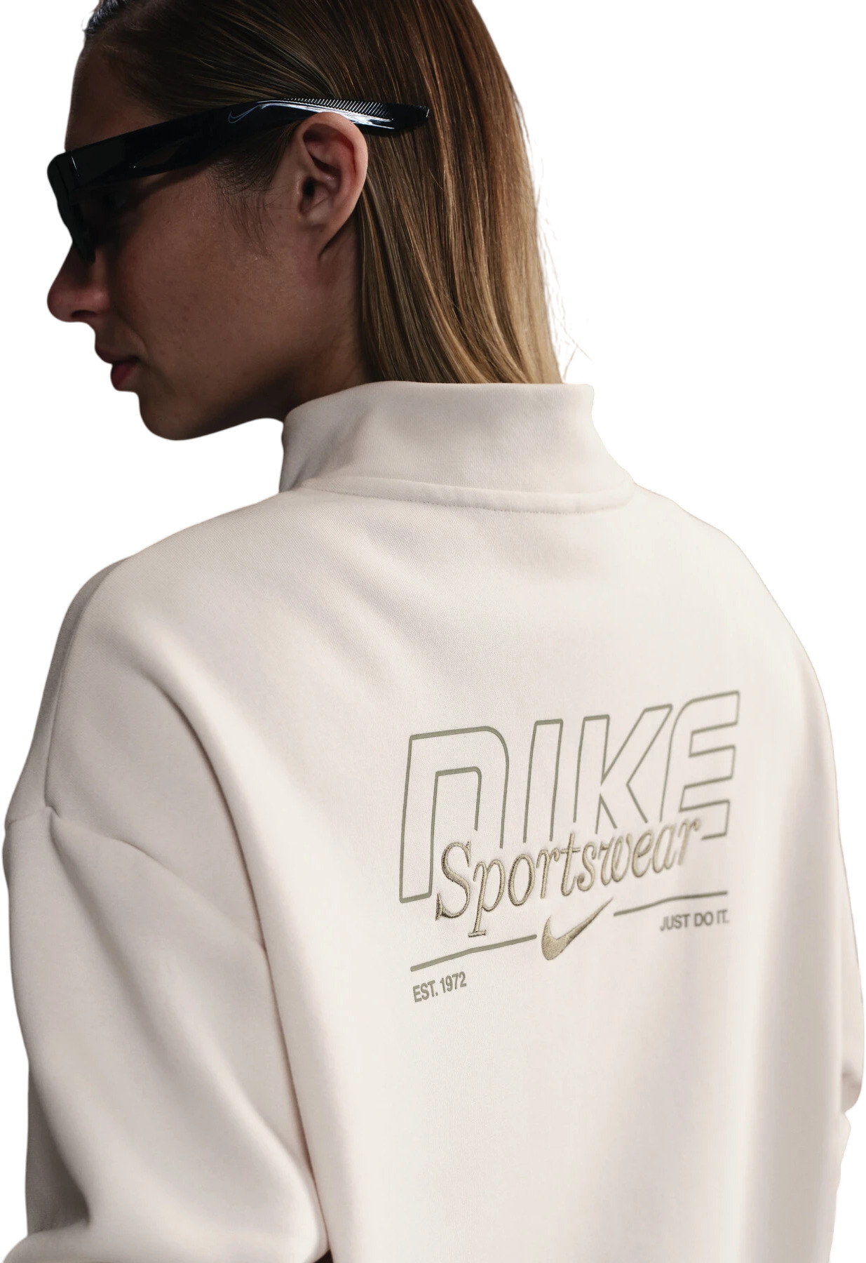 Толстовка Nike W Nsw Flc Qz Gls