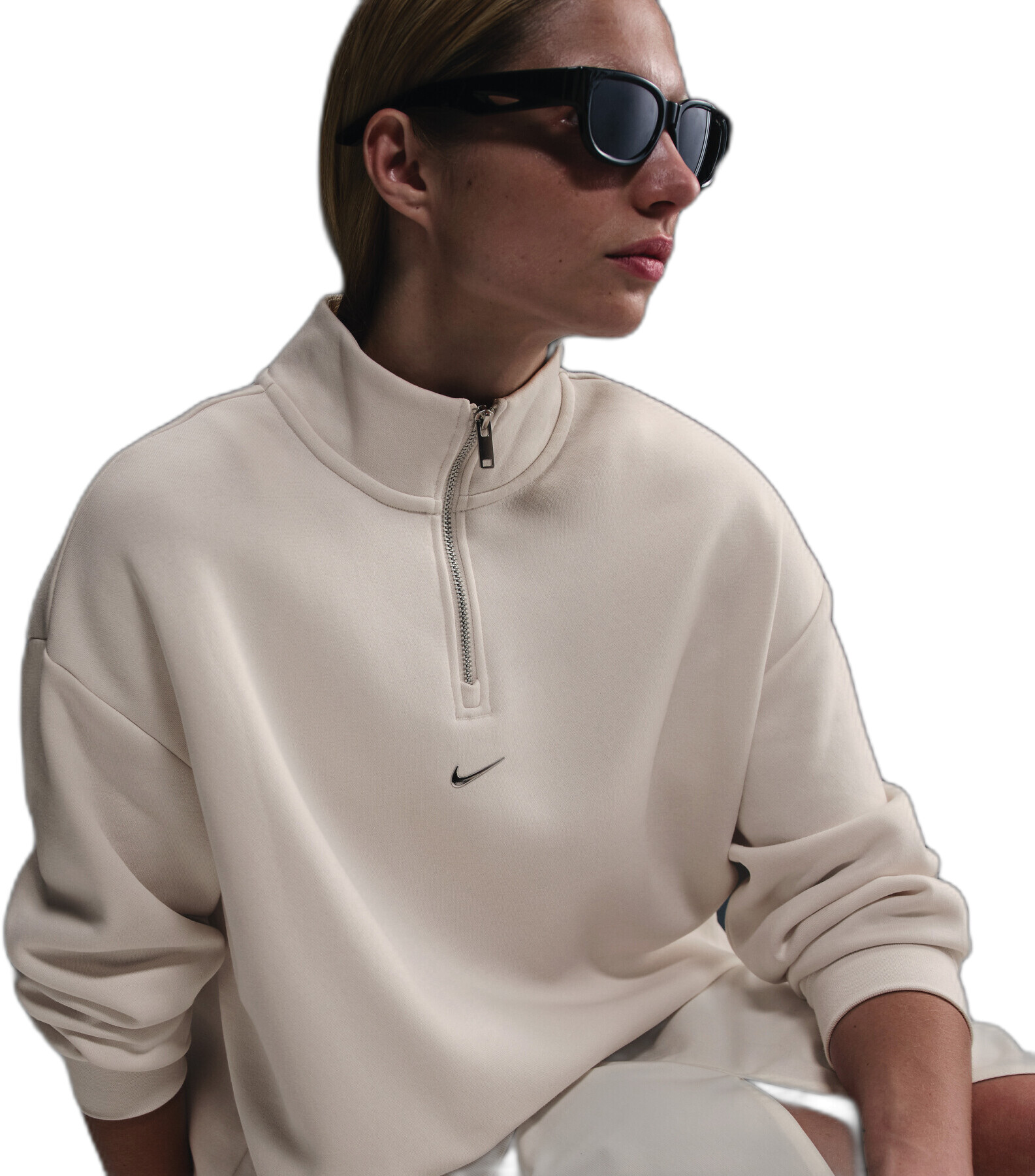 Толстовка Nike W Nsw Flc Qz Gls