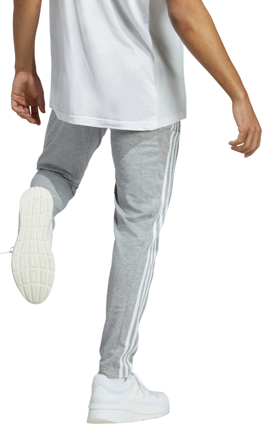 Брюки Adidas Essentials Single Jersey Tapered Open Hem 3-Stripes Pants