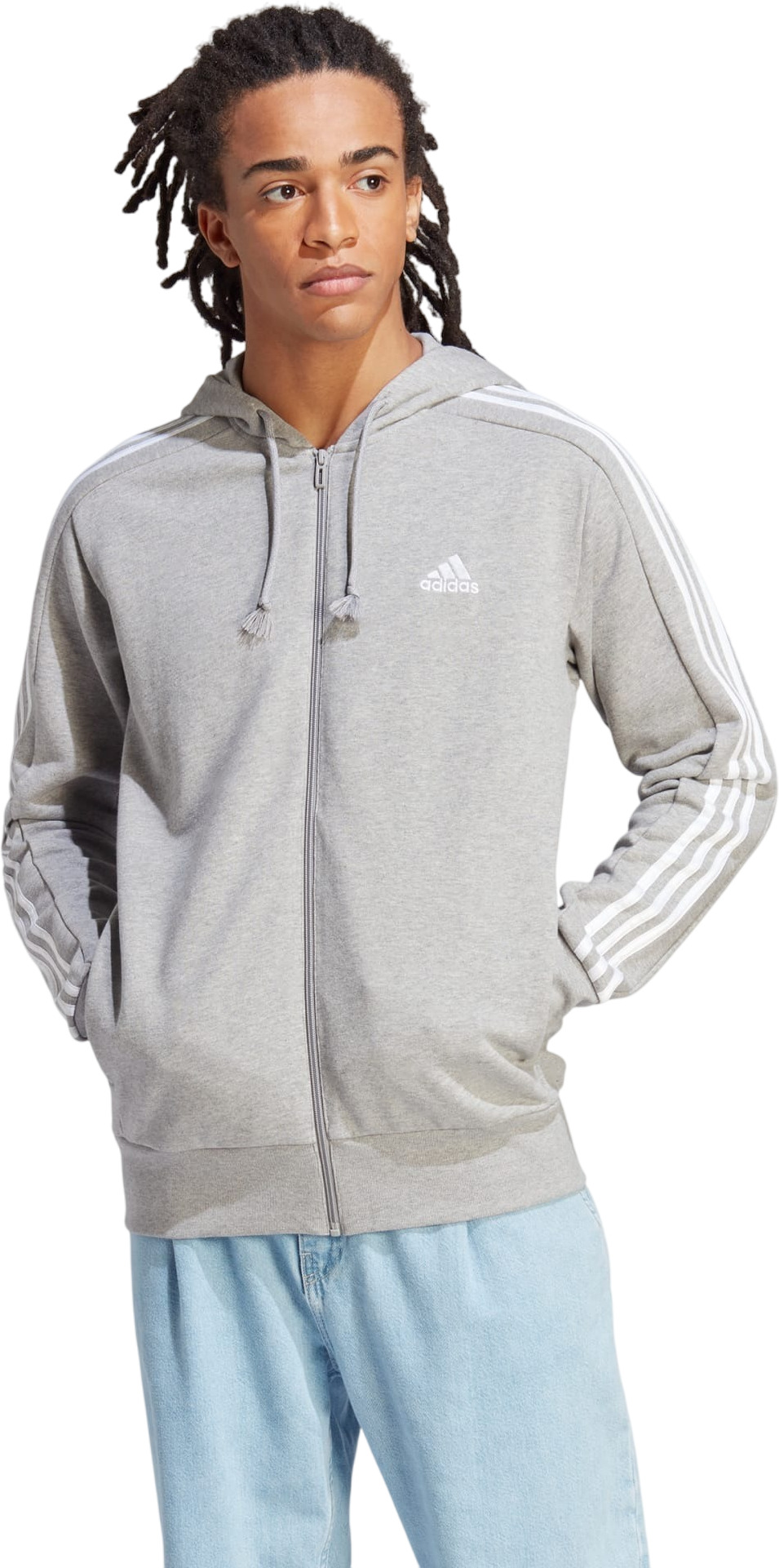 Толстовка Adidas M 3S FT FZ HD