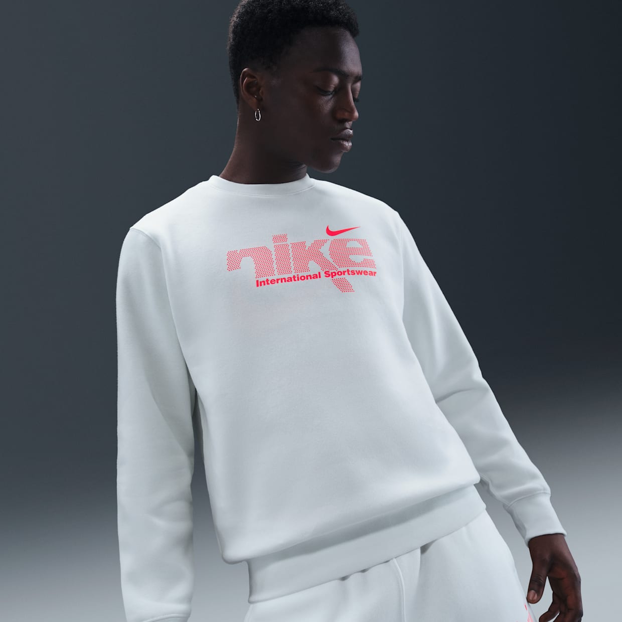 Толстовка Nike M NK CLUB BB CREW SWSH SPORT