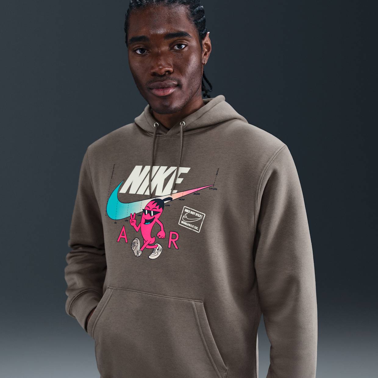 Толстовка Nike U NSW HDY CLUB OC MED GFX SEGB