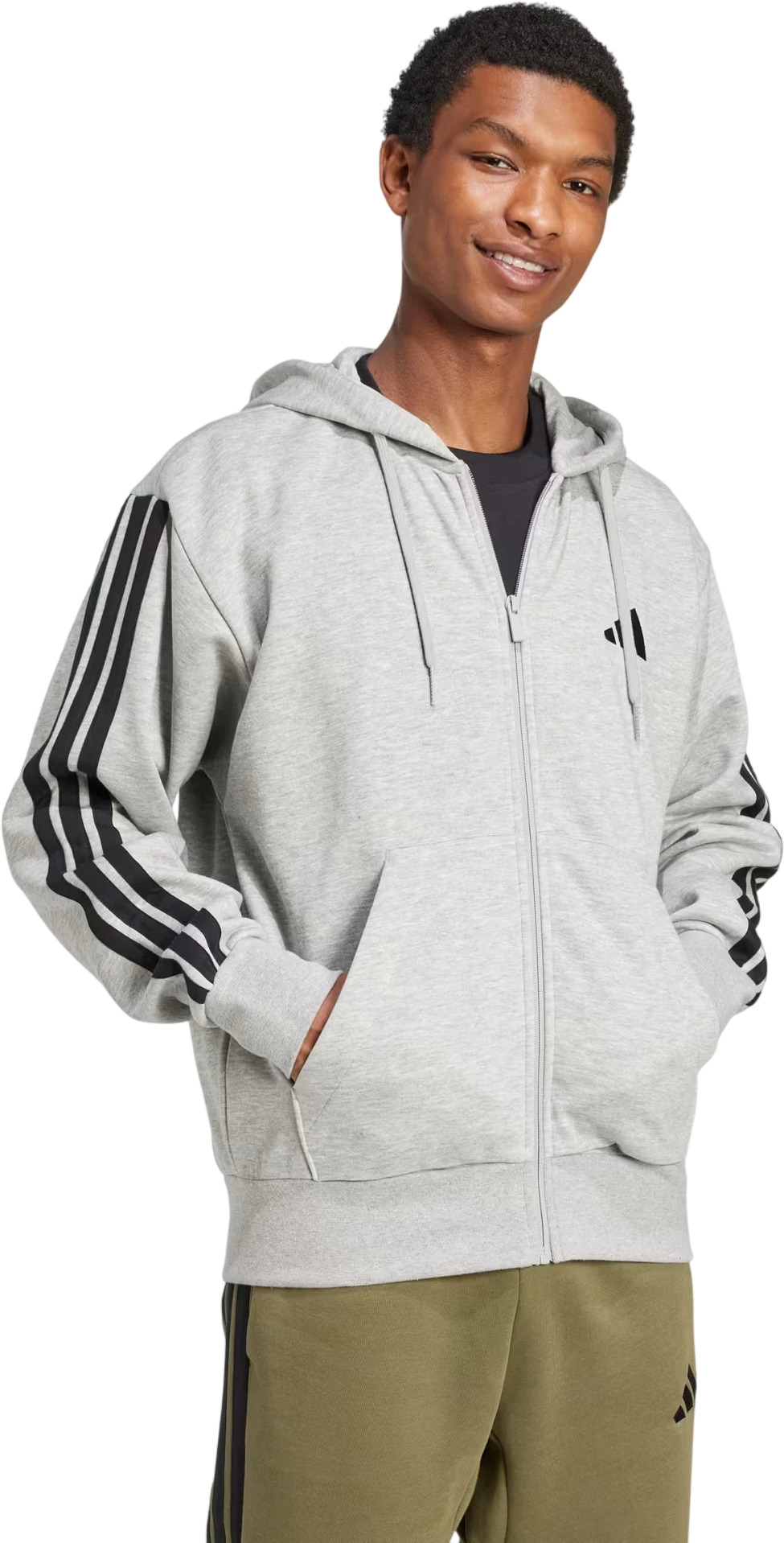 Толстовка Adidas M 3S Fl Fz Hd
