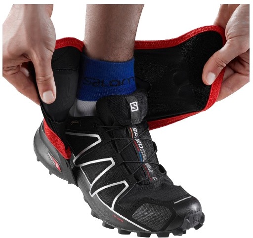 Защита для кроссовок от камней и грязи Salomon TRAIL GAITERS HIGH BLACK