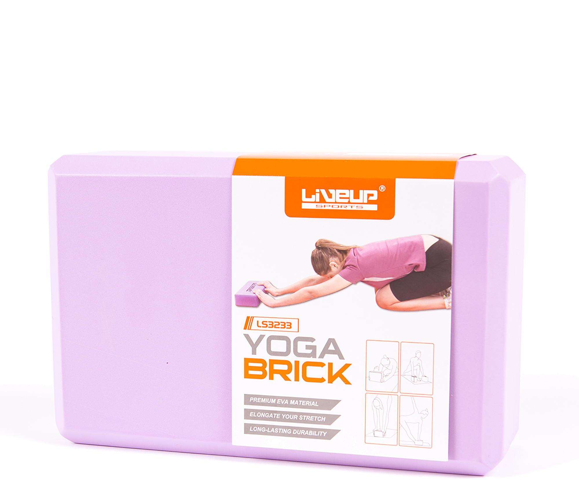 Блок для йоги LiveUp EVA BRICK
