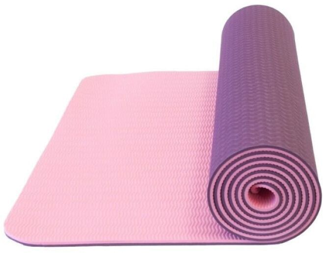 Коврик для йоги LiveUp TPE YOGA MAT-DEEP PURPLE+PURPLE