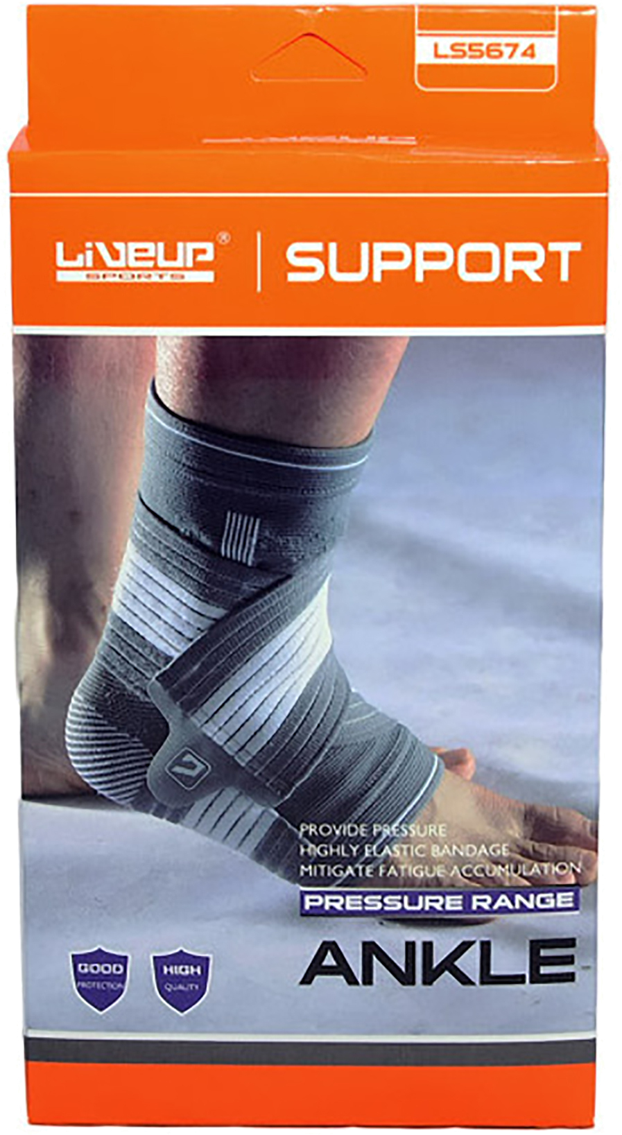 Суппорт голеностопа LiveUp ANKLE SUPPORT L/XL
