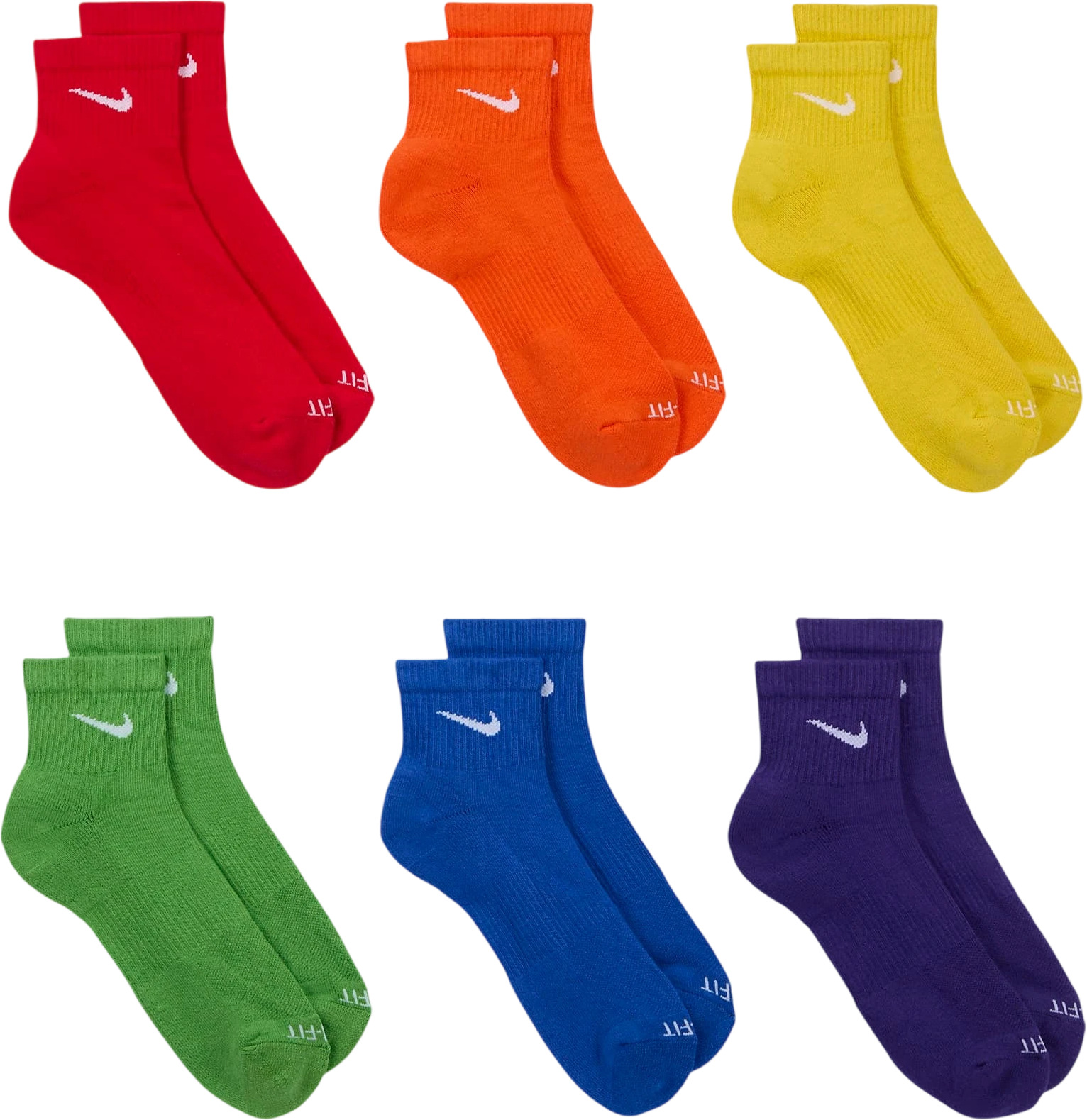 Носки Nike U NK EVERYDAY PLUS CUSH ANKLE 6PR - 132