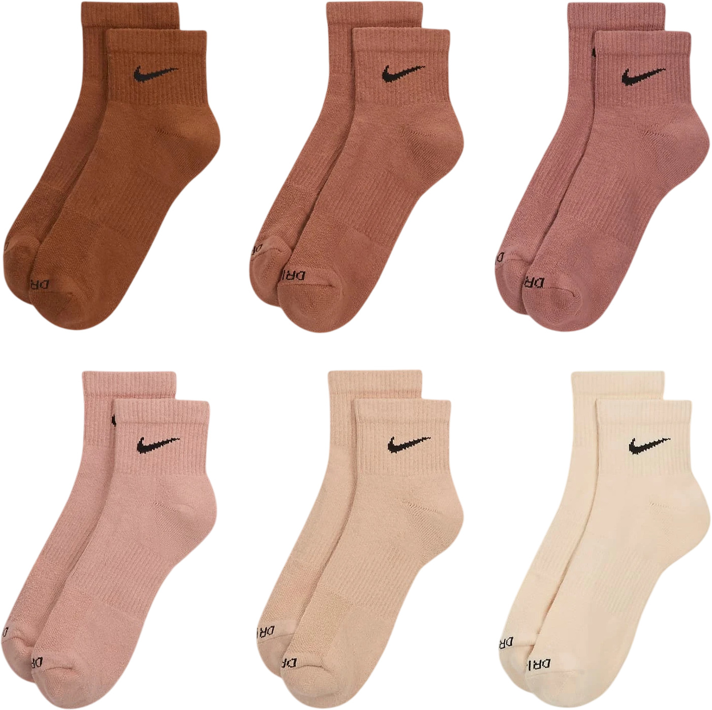 Носки Nike U NK EVERYDAY PLUS CUSH ANKLE 6PR - 132