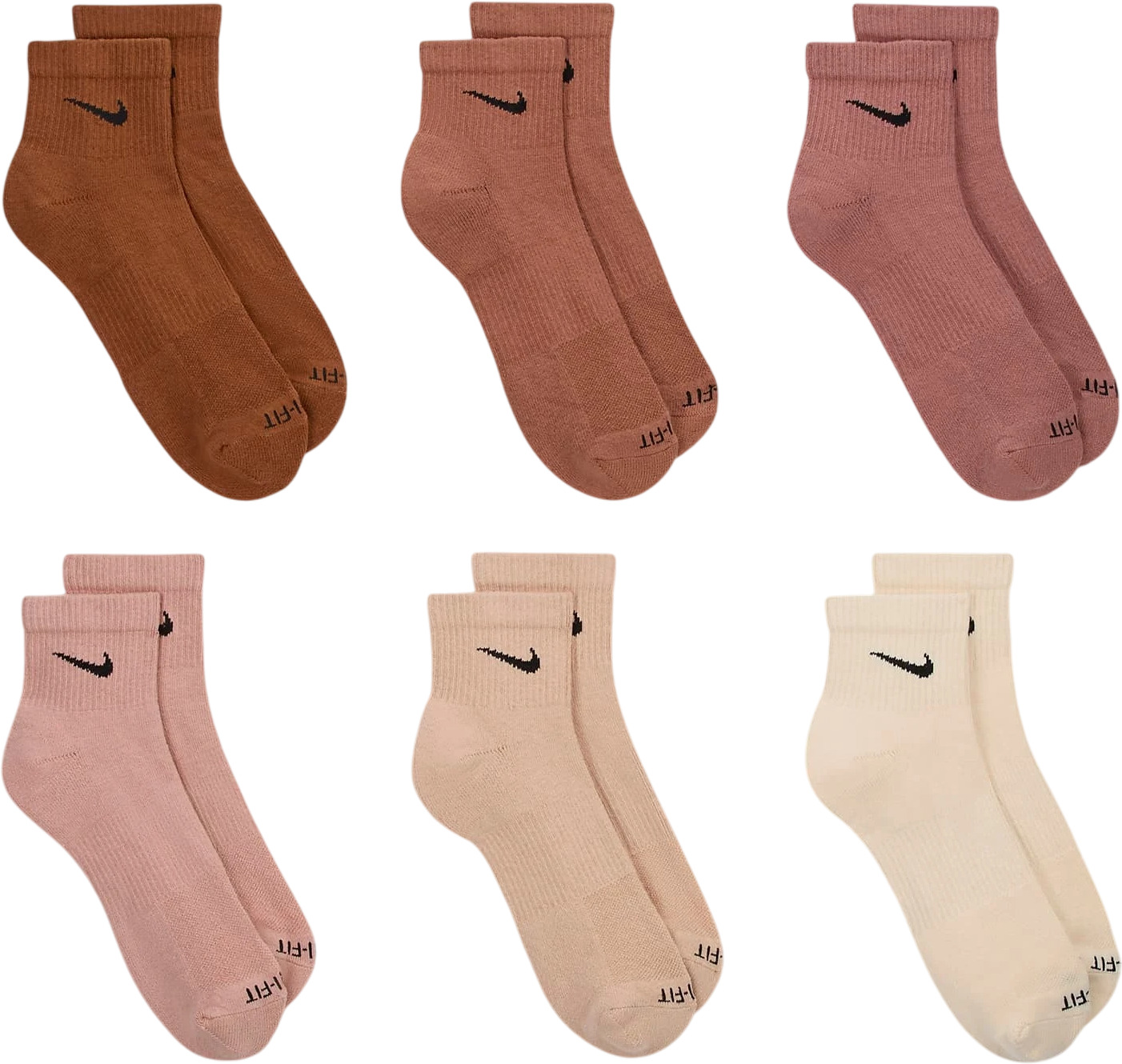 Носки Nike U NK EVERYDAY PLUS CUSH ANKLE 6PR - 132
