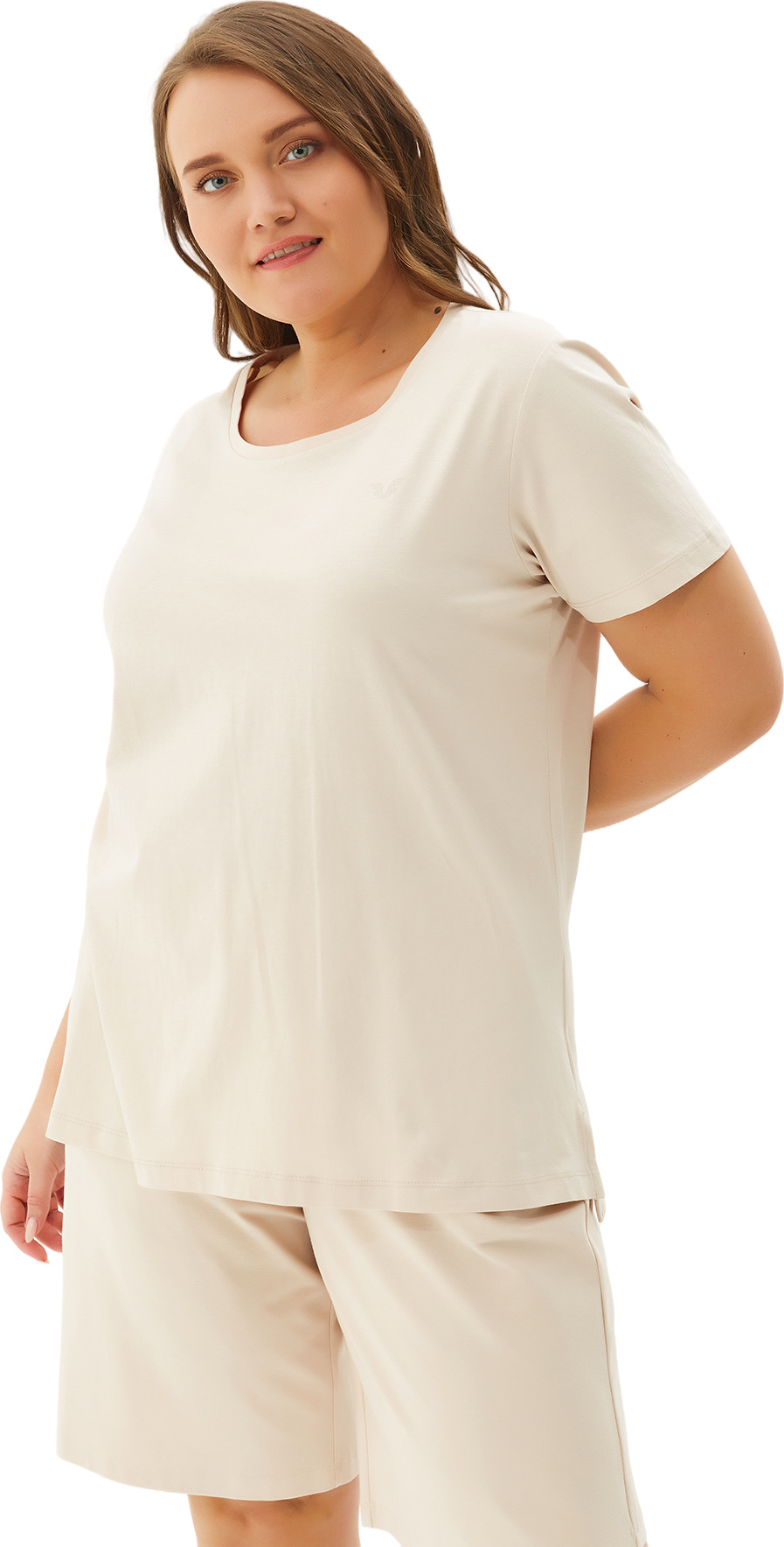 Футболка Bilcee Plus Size Women's Crew Neck Basic T-shirt