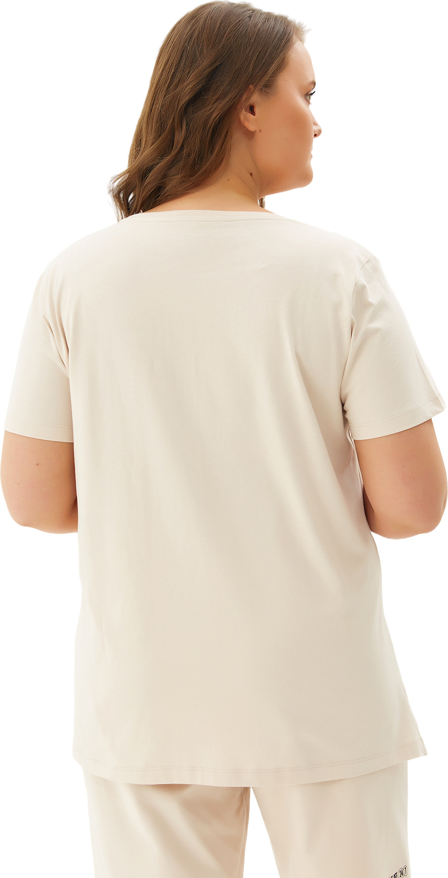 Футболка Bilcee Plus Size Women's Crew Neck Basic T-shirt