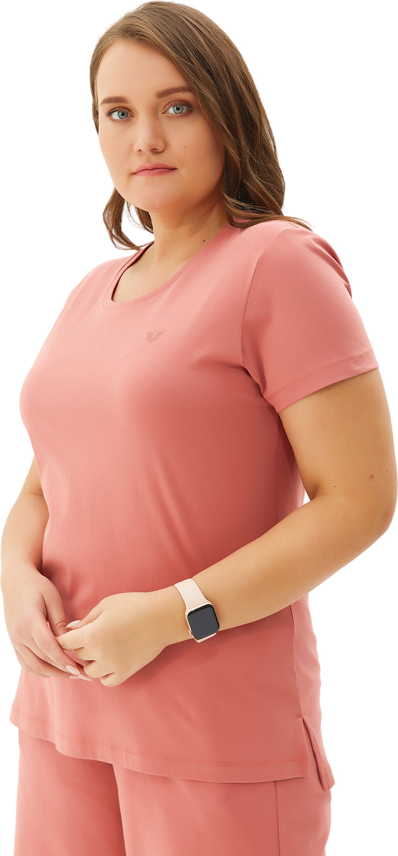 Футболка Bilcee Plus Size Women's Crew Neck Basic T-shirt